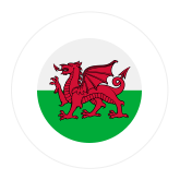 Wales Flagge