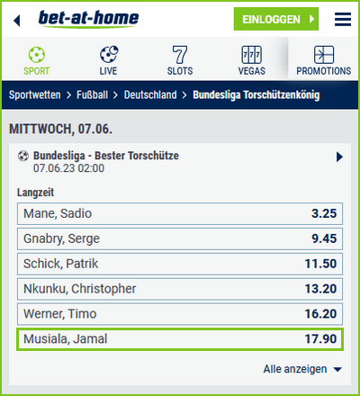 jamal musiala bundesliga torjäger