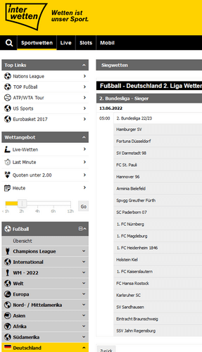 2. Bundesliga Quoten