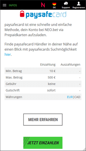 paysafecard wetten auszahlung