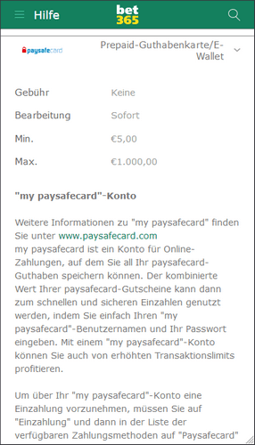 wetten paysafecard