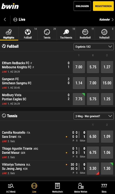 bwin live wetten