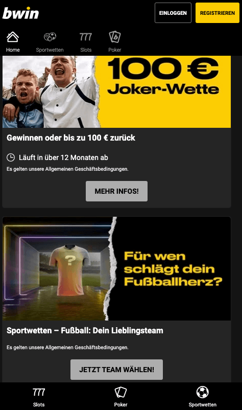 bwin Bonus Aktionen