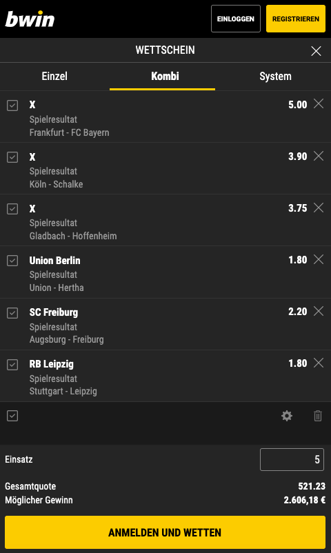 bwin Wetten