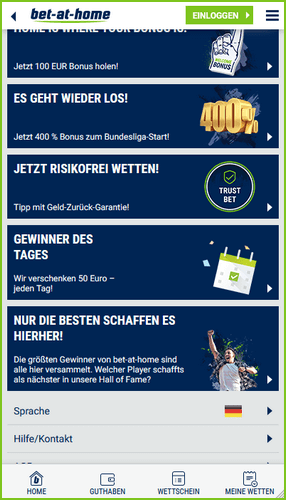 bet at home app