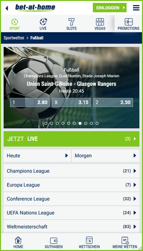 Bet-at-home Fußball Wetten