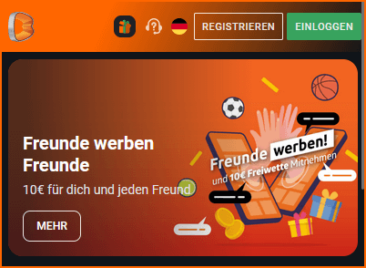 Betano Freunde werben