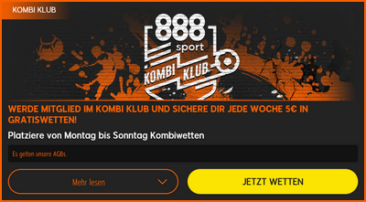 888sport 5 Euro Bonus