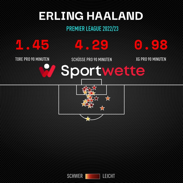 erling haaland tore insgesamt premier league