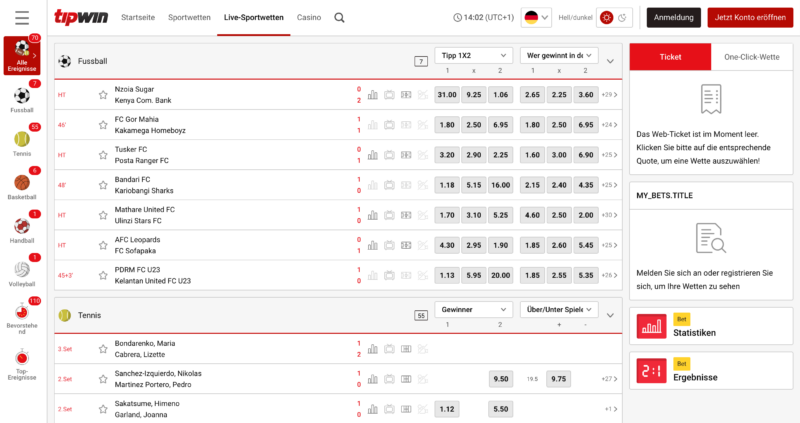 Tipwin livewetten