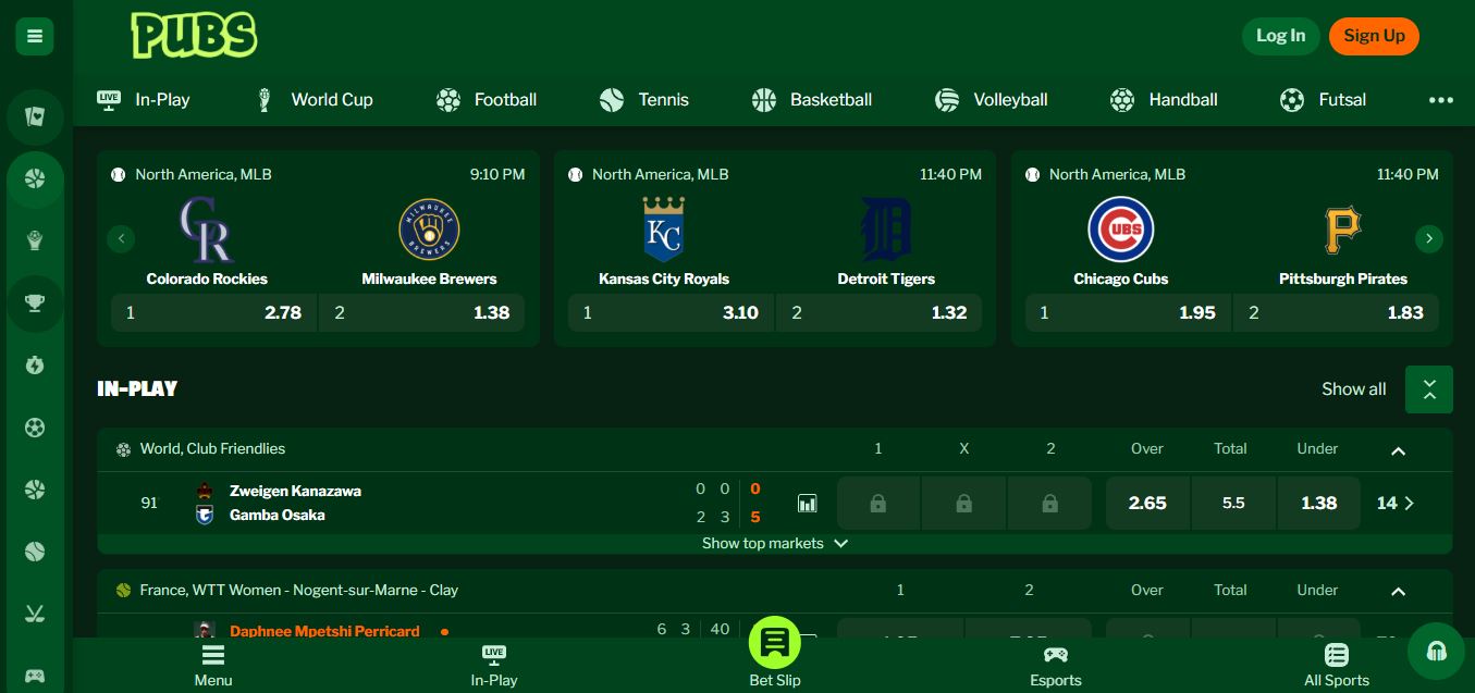 Pubs Sportwetten Bonusangebot